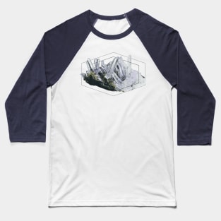 Quartz Geometric Crystal Baseball T-Shirt